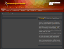 Tablet Screenshot of genesisenergyinternational.com